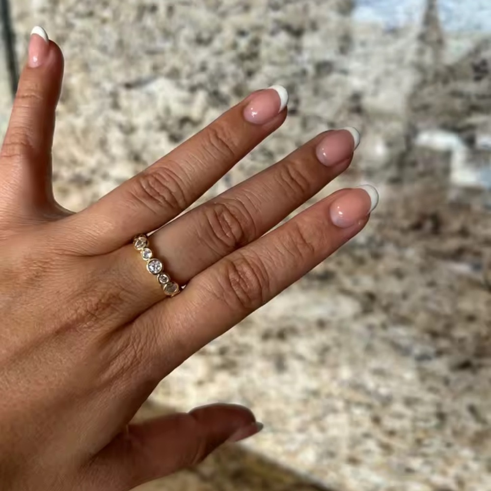 Celeste Gold Bezel Diamond Ring - Picture 11 of 12